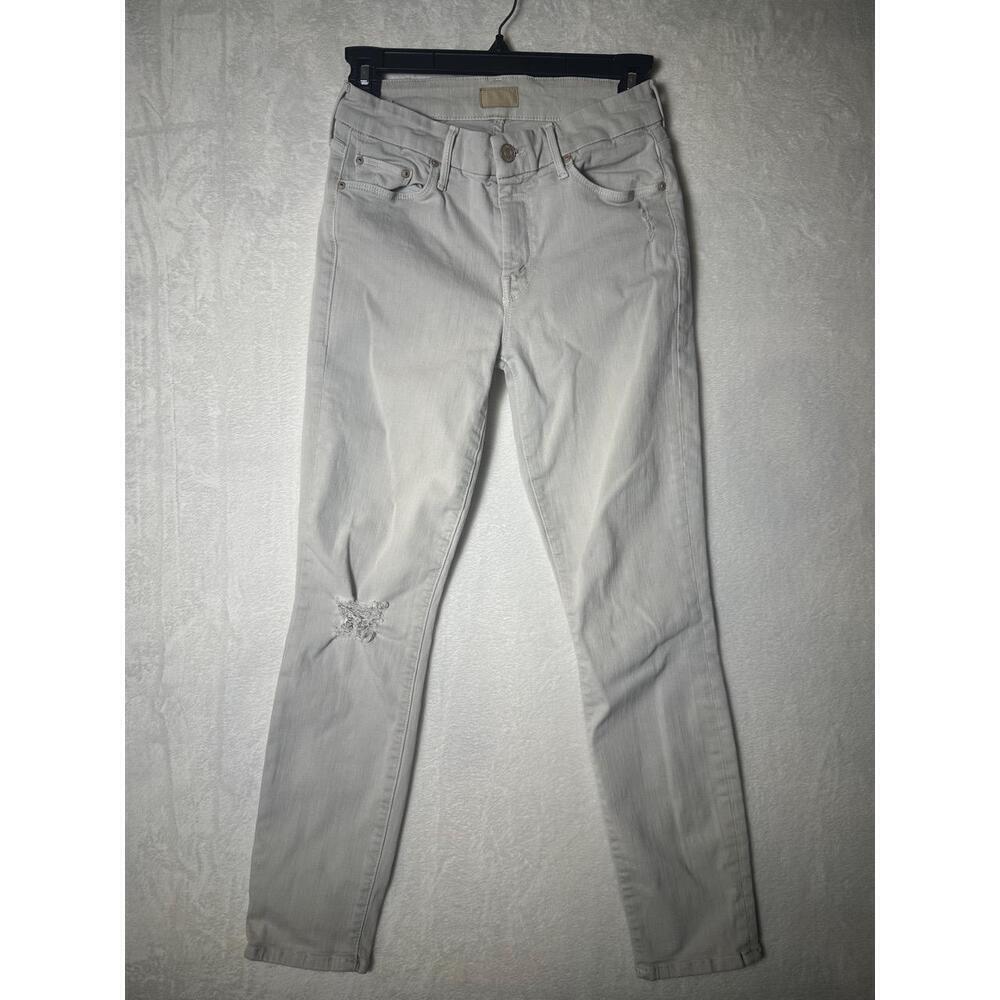 MOTHER Cream The Look Crop Jeans Size 25